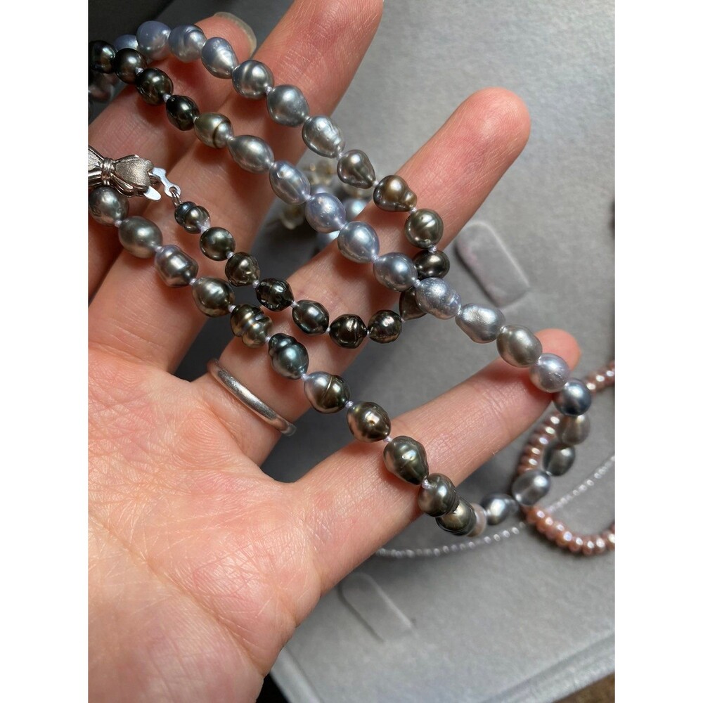 Tahiti keshi sea water pearl Necklace